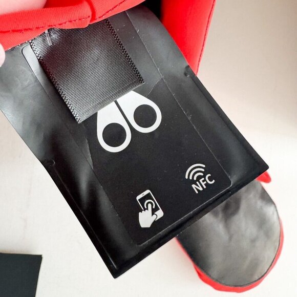 Moose Knuckles Nylon Down Filled Sidney  Mittens Orange  L/XL - Picture 8 of 8